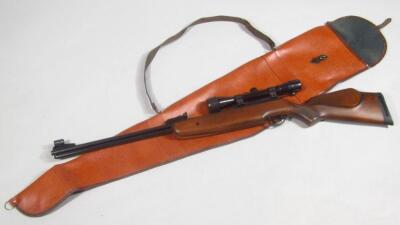 A BSA point 22 calibre air rifle with sight