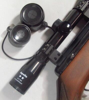 A BSA point 22 calibre air rifle with sight - 4