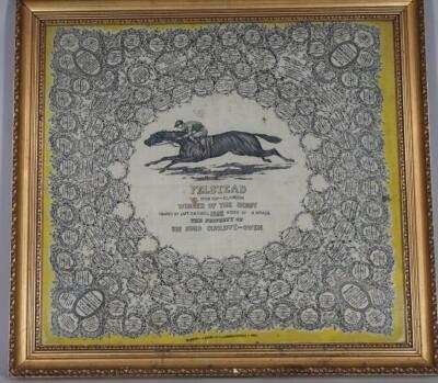 A 1928 racing related Epsom Derby commemorative embroidery - 2