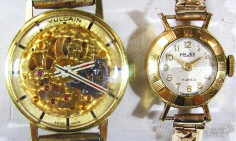 A Vulcain ladies wrist watch