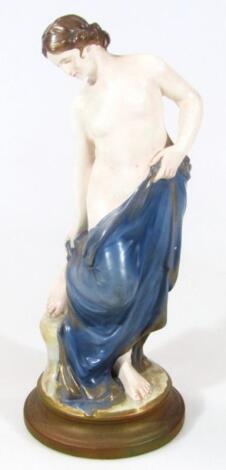 A 20thC Crown Devon Fieldings Art Nouveau design figure group