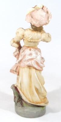 A 19thC Continental bisque porcelain figure of a lady - 2