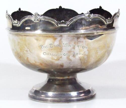 A George V silver Monteith bowl