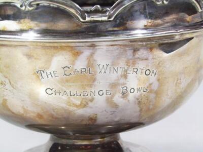 A George V silver Monteith bowl - 2