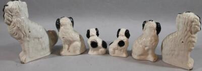 Various Staffordshire spaniels - 2