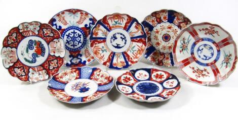 Various Japanese Meiji period Imari plates