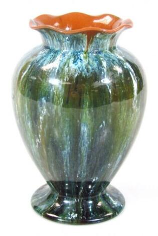 A Linthorpe Studio pottery vase