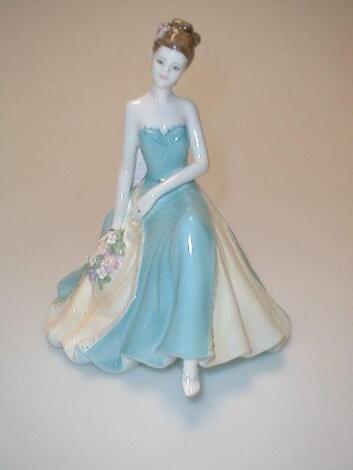 A Coalport figure titled "Special Birthday"