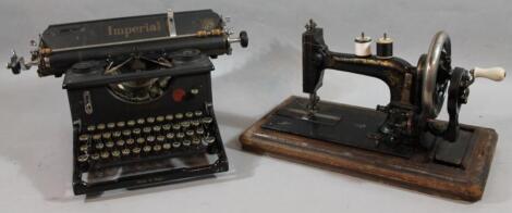 An early 20thC Imperial typewriter