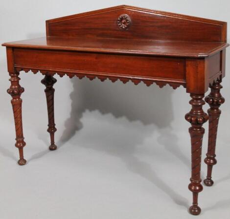 A Victorian mahogany serving table