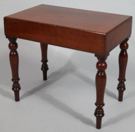 A Victorian mahogany bidet