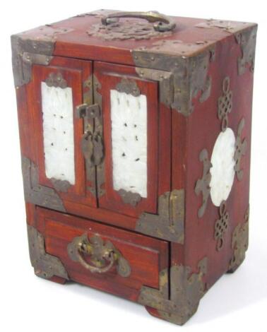 A Japanese table top jewellery casket cabinet