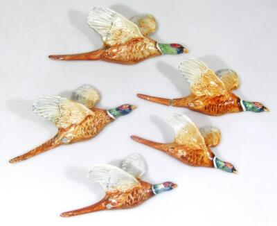 Various Beswick wall plaque pheasants