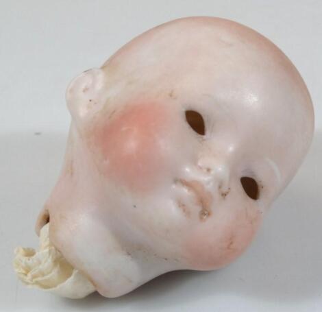 An early 20thC bisque babies doll head