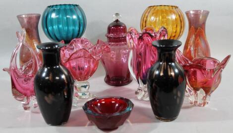 Various Studio glass