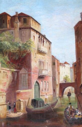 S Nock (fl 1906). Venetian street scene