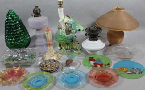 Various early 20thC and later glass