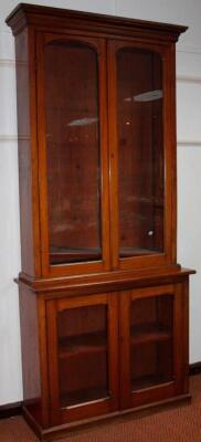 A Victorian mahogany library bookcase