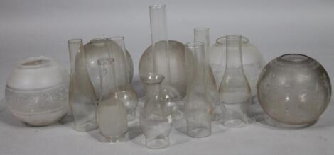 Various oil lamp shades