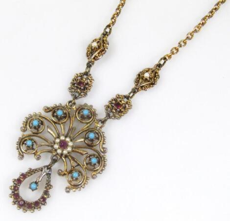 A vintage drop necklace