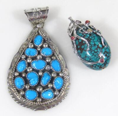 Various silver and other stone set jewellery - 4