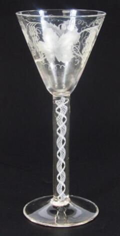 An early 19thC ale glass