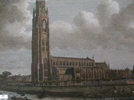 After William Burgess. View of Boston Church