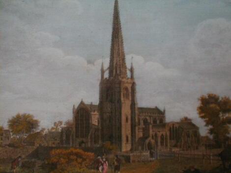 After William Burgess. View of Spalding Church