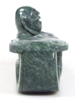 A nephrite carving of a Chinese gentleman - 2