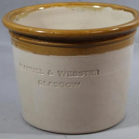 A Govancroft Glasgow pottery two coloured stoneware jar