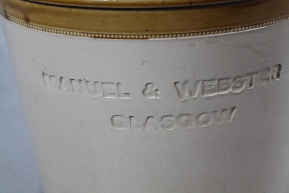 A Govancroft Glasgow pottery two coloured stoneware jar