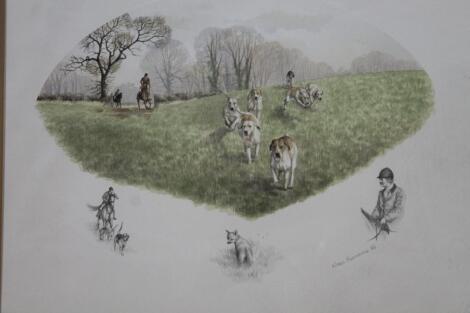 ‡Nigel Hemming (fl 86). Hunting scene