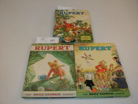 Three Rupert annuals, 1971/2/3