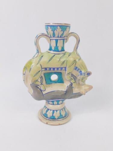 A Persian pottery vase