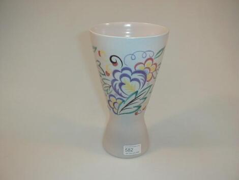 A Poole pottery vase impressed model no