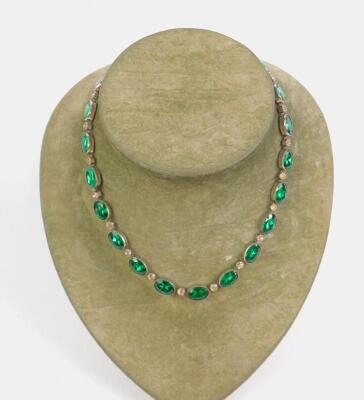 A mid 20thC riviere paste necklace