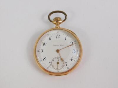 An Imperial gentleman's 14ct gold cased pocket watch