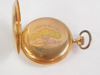 An Imperial gentleman's 14ct gold cased pocket watch - 2