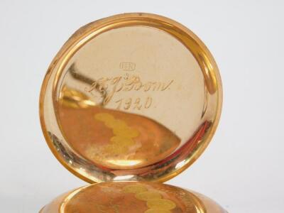 An Imperial gentleman's 14ct gold cased pocket watch - 3