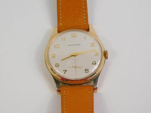 A Garrard 9ct gold cased gentleman's wristwatch