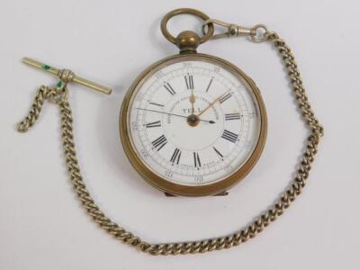 A William Tell early 20thC gentleman's chronograph pocket watch