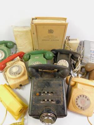 A collection of BT telephones