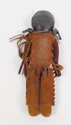 A Native American Indian cloth doll - 2