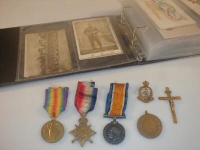 WWI medal group for Private 48730 H. Tracey RAMC