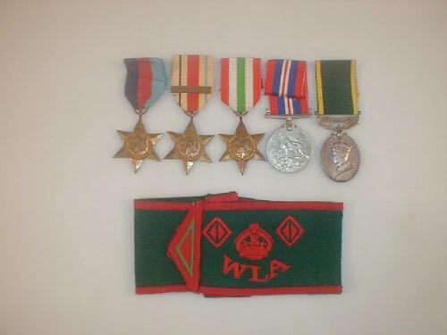 WWII medal group. Miss Dorathy Martin