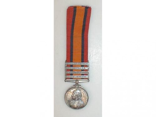 South Africa campaign medal inscribed 27322 TRP J.J.R. SMYTHE C.IN C. BDY.