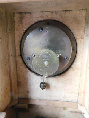 A late 19thC French ebonised and Boulle mantel clock - 2