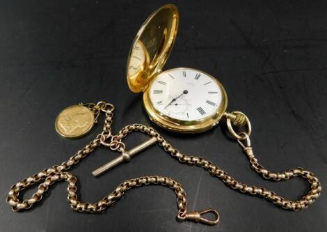 An 18ct gold pocket watch