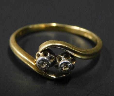 An 18ct gold dress ring