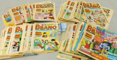 Various copies of the Beano